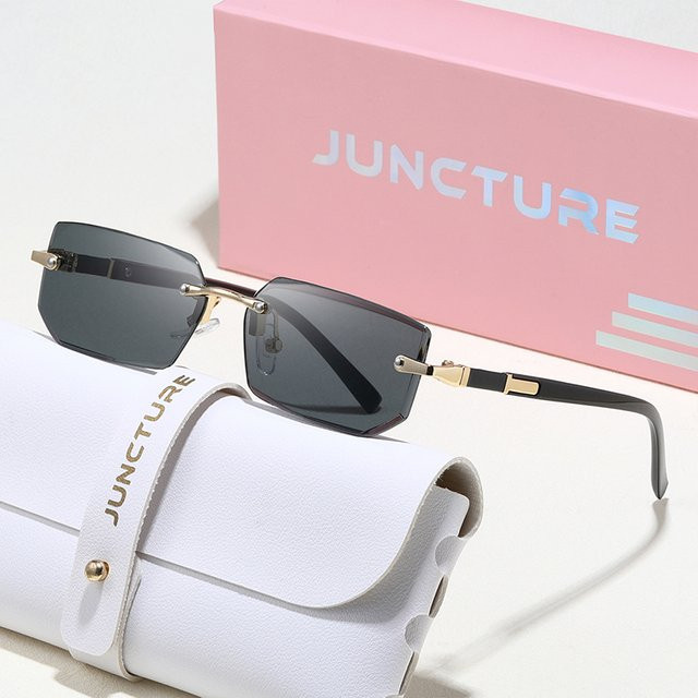 JUNCTURE Sonnenbrille, randlos, rechteckig, Metall, Unisex - Bild 1