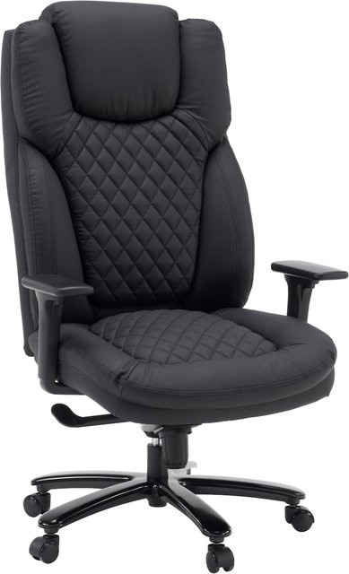 hjh OFFICE XXL Drehstuhl Pullmann Gen2 in Schwarz aus Kunstleder mit Armlehnen und Höhenverstellung - Bild 1