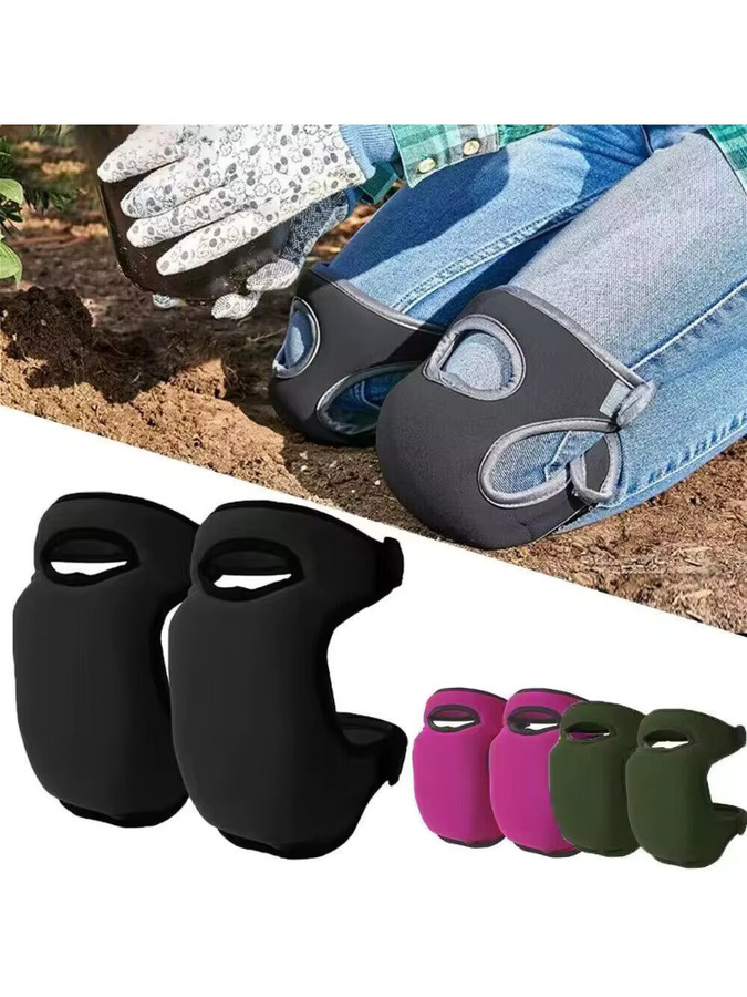 SUITU Garten-Knieschoner aus Neopren in Grün, 1 Paar wasserabweisende und verstellbare Knieschützer für Gärtner und Reinigungsarbeiten - Bild 6