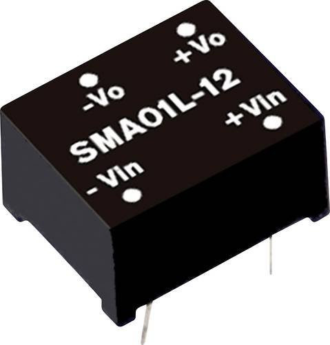 Mean Well SMA01L-05 DC/DC-Wandler 1W Schwarz mit Barrel-Plug - Bild 1