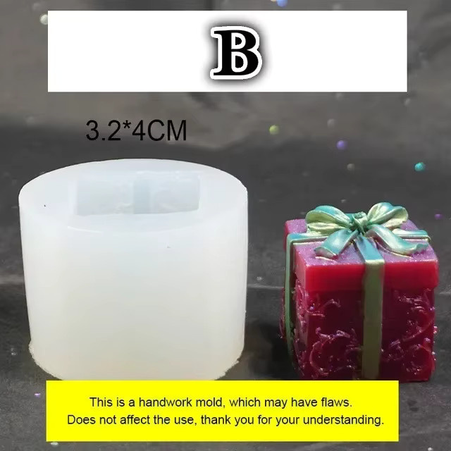 Silikonform Weihnachten Geschenkbox für Epoxidharz und Schmuckherstellung - Bild 2
