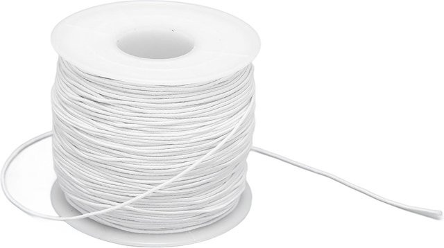 Neoglint Elastische Perlenkordel aus Satin in Weiß für deine DIY-Projekte - Bild 1