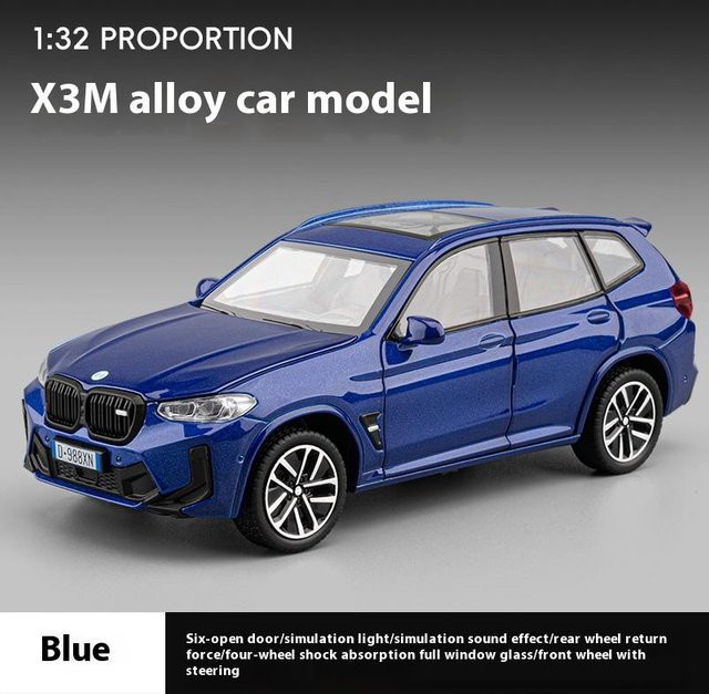 Linyi toy car X3M Legierungsmodellauto, 1:32, mit Sound- und Lichtfunktionen, ab 14 Jahren - Bild 1
