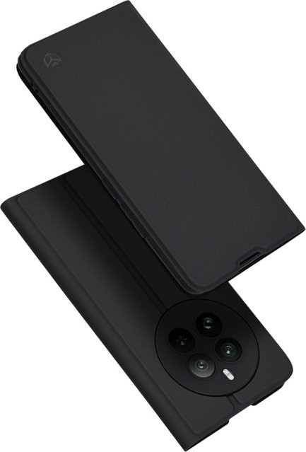 Techsuit Magskin Book Schutzhülle für Realme 12 Pro und 12 Pro+, Schwarz - Bild 1