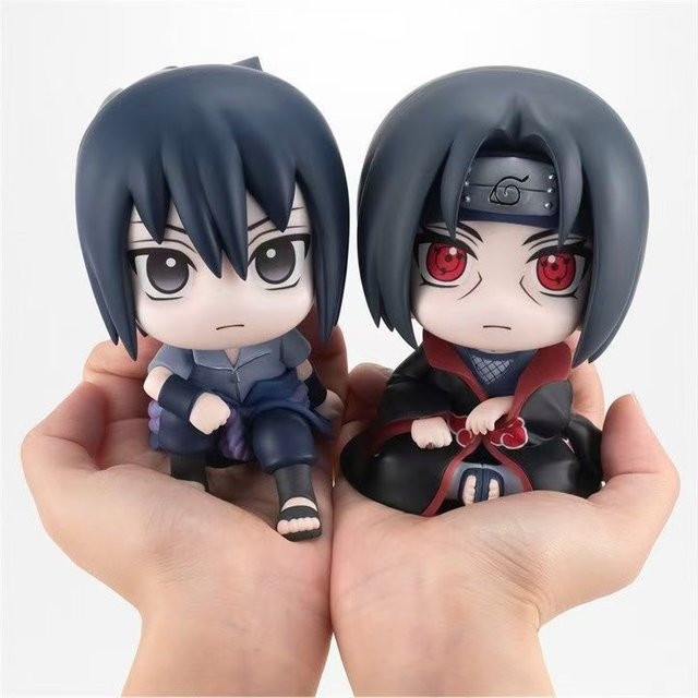 Bandai Naruto Q-Figuren, Naruto Uzumaki Kakashi Uchiha Sasuke Itachi, Einzelfigur, Kunststoff, Bunt / Mehrfarbig - Bild 1