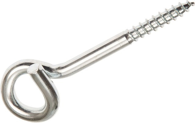 Conacord Schraubhaken aus verzinktem Stahl in Silber, Durchmesser: 10 mm, Länge: 140 mm, 2 Stück - Bild 1