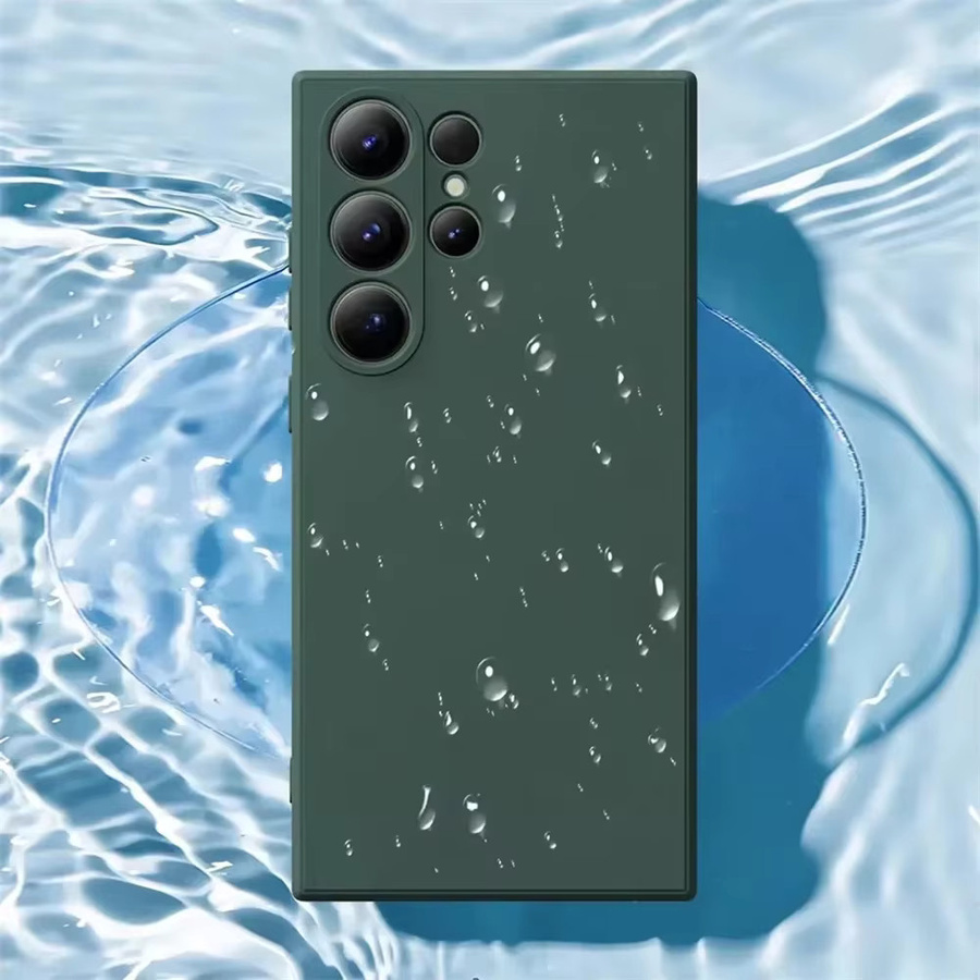 Silikon-Schutzhülle für Samsung S23 mit Fallprävention in Blau und Grün - Bild 5