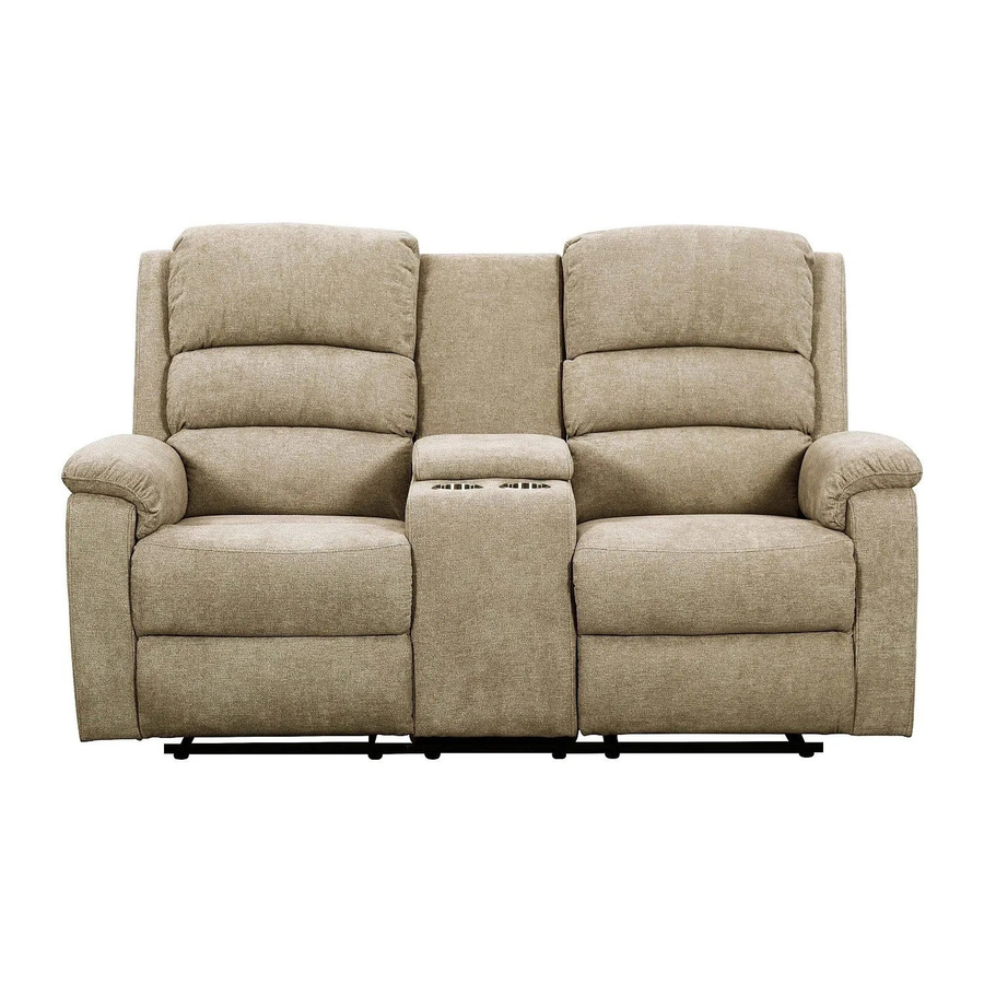 Vente-unique Relaxsofa Nevers in Beige mit elektrischer Funktion und Becherhalter, Breite: 171 cm - Bild 2