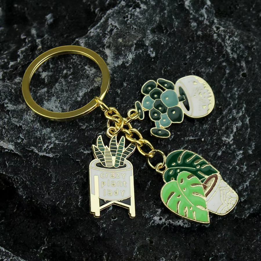 MINISO Schlüsselanhänger Messing, Gold, Unisex - Bild 2