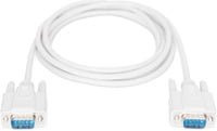 DIGITUS Serielles Datatransfer Anschlusskabel D-Sub9 Stecker auf D-Sub9 Stecker in Weiß oder Beige - Bild 1