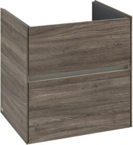 V&B Waschtischunterschrank Collaro mit Waschbecken und LED-Beleuchtung, B/T/H: 61,1 x 48 x 61 cm, Farbe: Ocker - Bild 1