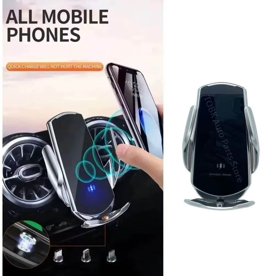 Smartphone Halterung mit kabelloser Ladefunktion für Mercedes Benz G Klasse W463 (2019-2022), Farbe: Schwarz - Bild 4