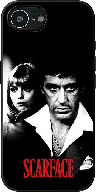Scarface Al Pacino Tony Montana Schutzhülle für Apple iPhone 16 15 14 Pro Max Plus in Schwarz - Bild 1
