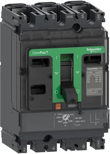 Schneider Electric C10R3MA025 Leitungsschutzschalter MCB Grau - Bild 1