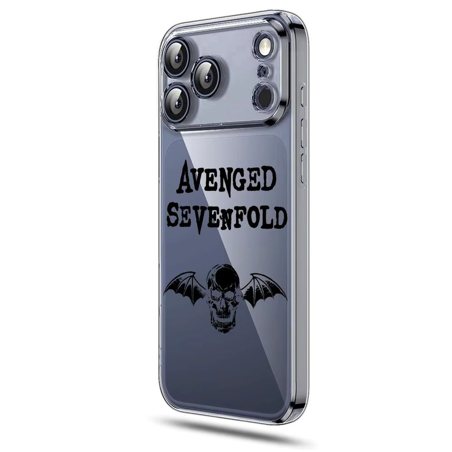 Transparente Magnetische Handyhülle im Avenged Sevenfold Band Design für Apple iPhone 17 16 15 14 13 12 Pro Max Plus kompatibel mit kabellosem Laden - Bild 6