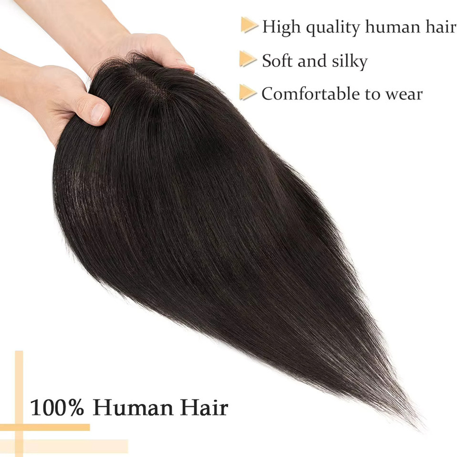 SEGO Echthaar-Toupet für Damen, 10 Zoll, Clip-in - Bild 5