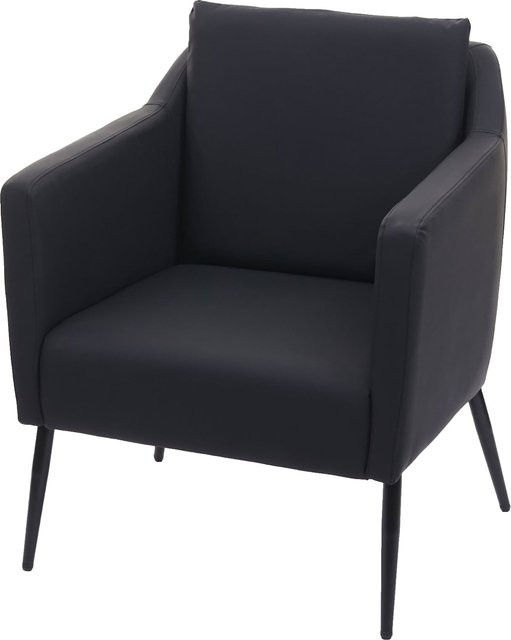 MCW Lounge-Sessel H93a aus Kunstleder in Schwarz - Bild 1
