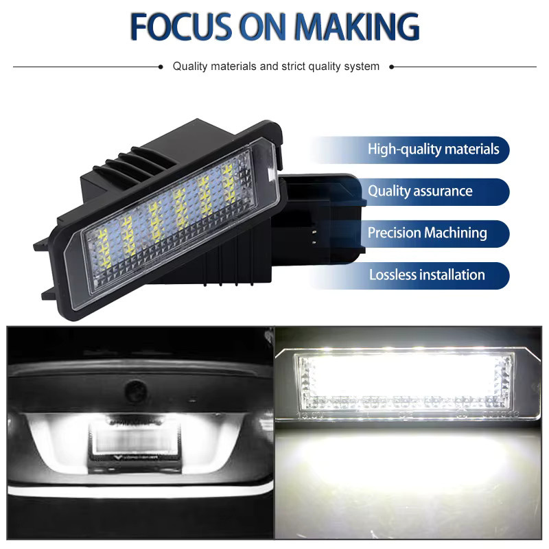 2er-Set Canbus LED Kennzeichenleuchten für Volkswagen VW Amarok - Bild 2