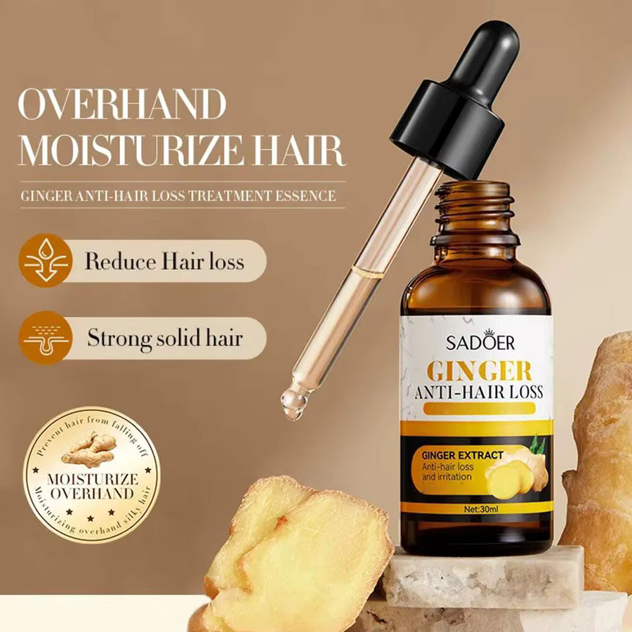 SADOER Haaröl mit Schwarzem Sesam, Ingwer und Biotin, für trockenes Haar - Bild 3