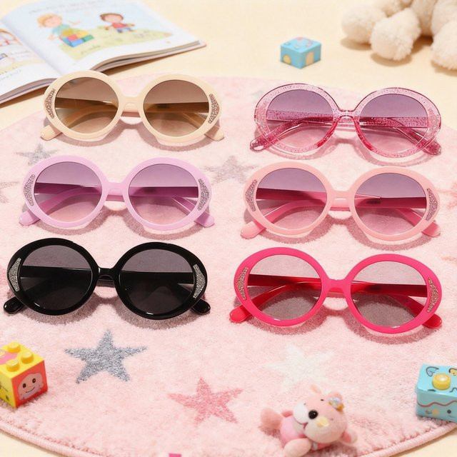 ZUXUB Kinder-Sonnenbrille, oval, Vollrand, Kunststoff, multicolour - Bild 1