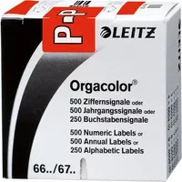 Leitz Buchstabensignal Orgacolor rot zur Markierung von Papier - Bild 1