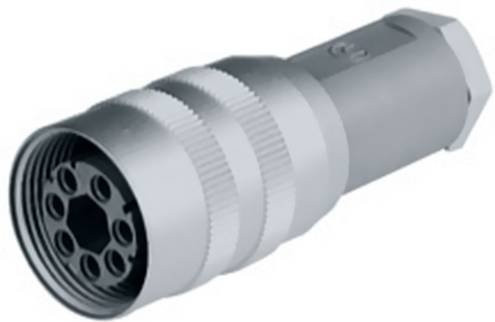 Hirschmann 932 630-106 Rundstecker Leitungsverbinder in Silber mit 11 Polen - Bild 1