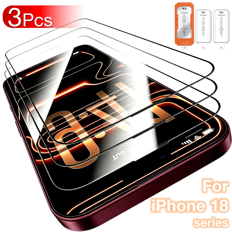 3er-Pack Displayschutzfolie aus gehärtetem Glas für Apple iPhone 15, transparent, 9H Härte - Bild 4