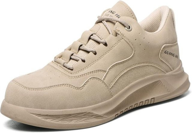 Arbeitssicherheitsschuhe Shoekeeper als Arbeitsstiefel mit Stahlkappe für Herren und Damen in Khaki, Größe 39 - Bild 1