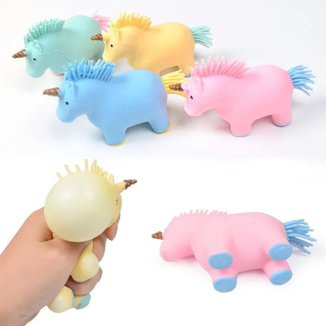 BC Pet Supplies Einhorn Stressball, Leuchtend, Kawaii Squishy - Bild 1