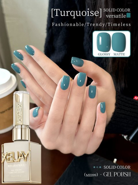 XEIJAYI Nagelgel, türkisgrün, glänzend, 15 ml - Bild 1
