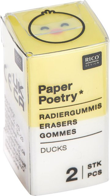 Rico Design Radiergummi-Set Enten in Multicolor aus PVC-Kunststoff - Bild 1