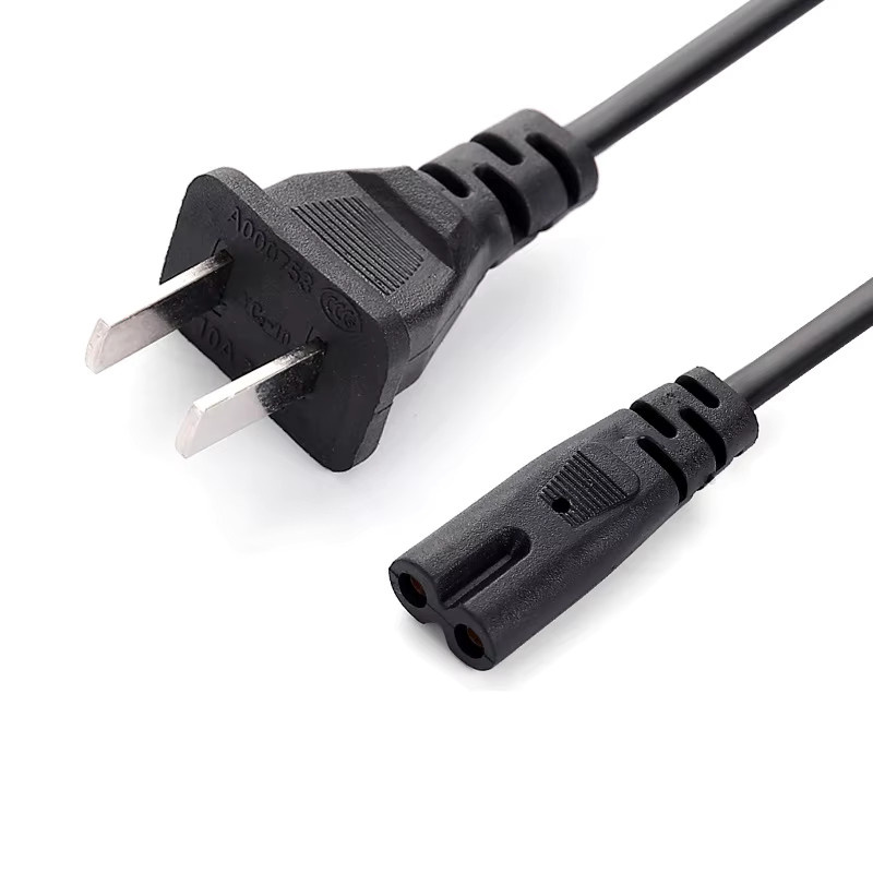 OULLX Figur-8-Stromkabel in Schwarz, 1,5 m Ladekabel für PS1 PS2 PS3, PlayStation und Xbox - Bild 4