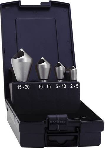 Exact Querlochsenker-Set aus HSS mit Zylinderschaft in Silber - Bild 1