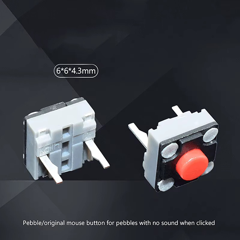 10 Stück Kailh Micro Switch Set für Maus und Tastatur, Stille Schalter in Rot, 4,3 mm und 7,3 mm DIY Zubehör - Bild 1