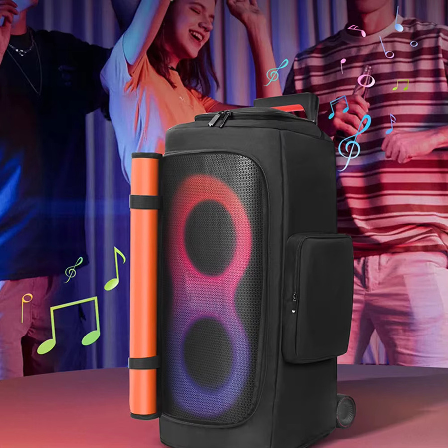 Schutzhülle für JBL PartyBox 520/320/310/120/110 Lautsprecher mit doppelseitigem Reißverschluss in Schwarz - Bild 3