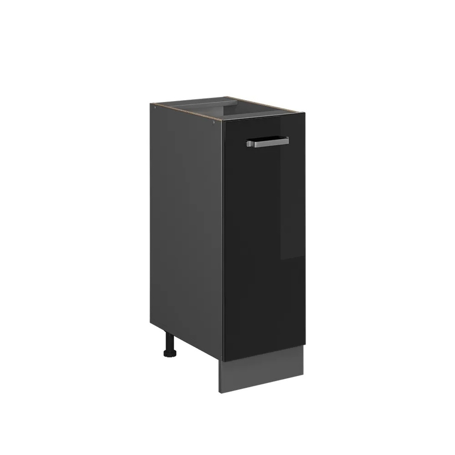 Vicco Apothekerunterschrank R-Line Küchenschrank in Anthrazit und Schwarz Hochglanz - Bild 3