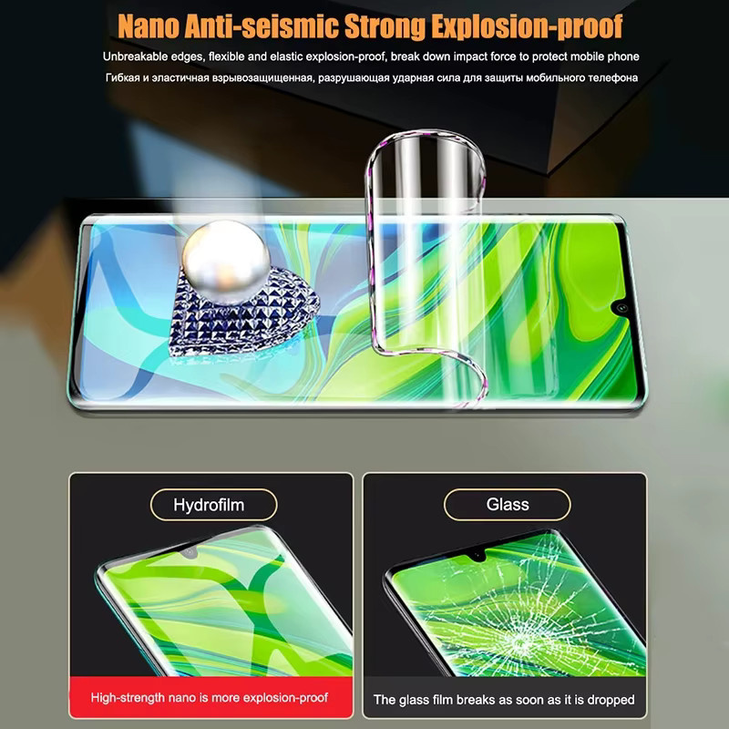 3-teiliges Hydrogel Displayschutzfolie Set für Vivo V29 Lite V27 V25 V23 V21 V20 V25E V27 Pro in Transparent - Bild 5
