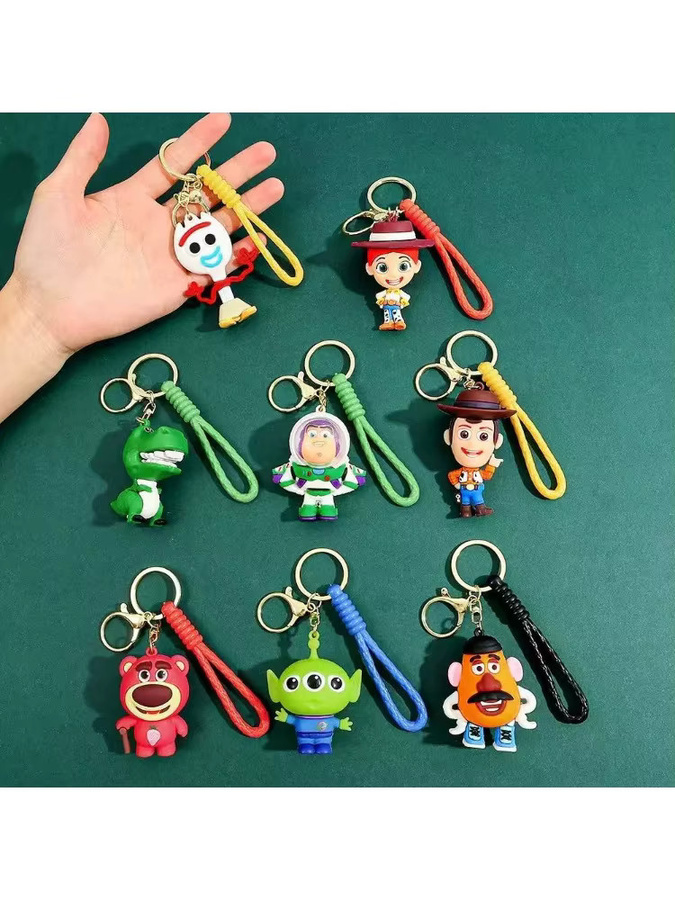 Disney Toy Story Aliens Buzz Lightyear Woody, Silikon-Puppenanhänger, Bunt / Mehrfarbig - Bild 4