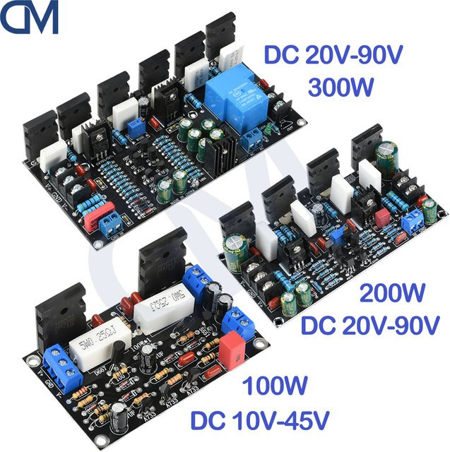 diymore HIFI High Power Audio Verstärker Board mit Lautsprecher-Schutzrelais, 300 W/200 W/100 W, Multicolour - Bild 1