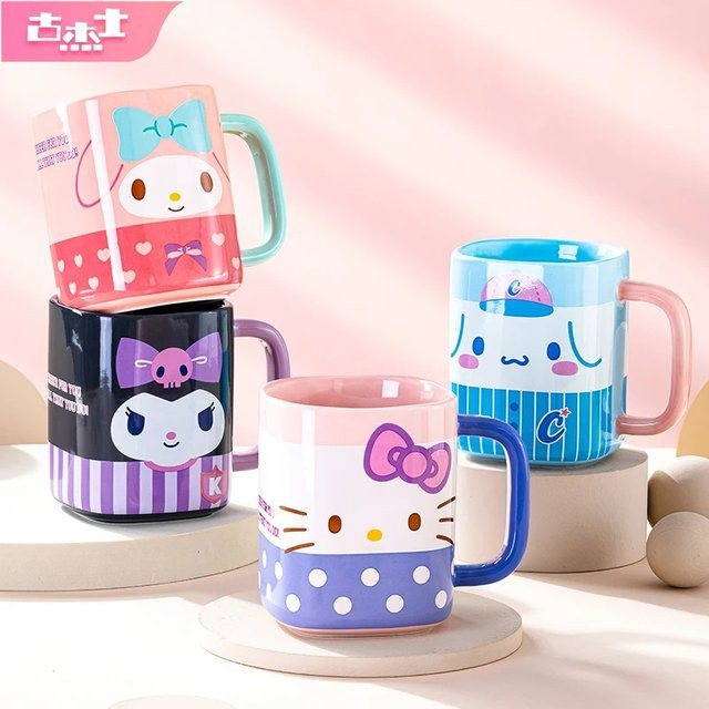 Sanrio Keramiktasse Cinnamoroll quadratisch, 400 ml, Mehrfarbig - Bild 1