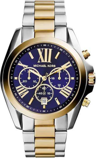 Michael Kors Chronograph, Armbanduhr Edelstahl, Bicolor, 43 mm, Damen - Bild 1