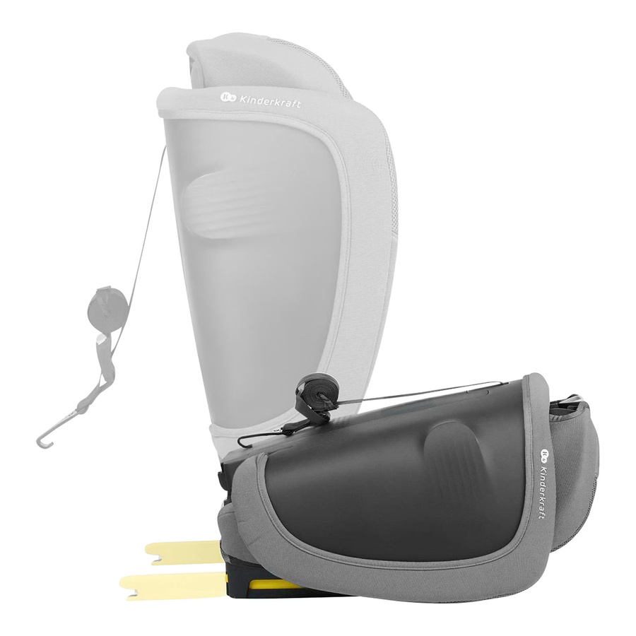 Kinderkraft Kindersitz FIX2GO in Grau mit ISOFIX und i-Size für 100 bis 150 cm Körpergröße - Bild 2