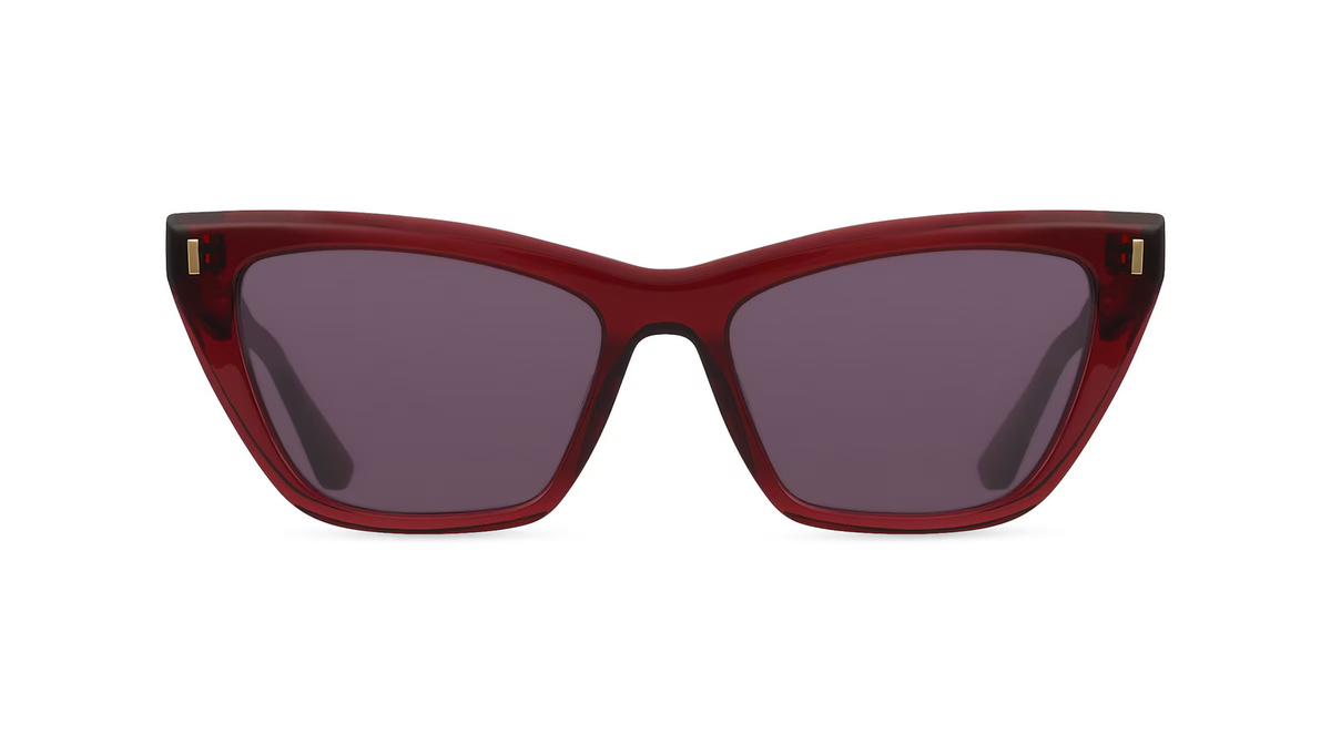 Calvin Klein CK24505S Sonnenbrille Butterfly, Vollrand, Acetat, Unisex, rot, purple - Bild 1