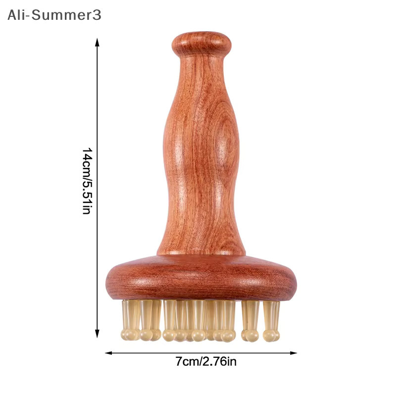 Massagebürste mit Holzgriff, Unisex - Bild 4