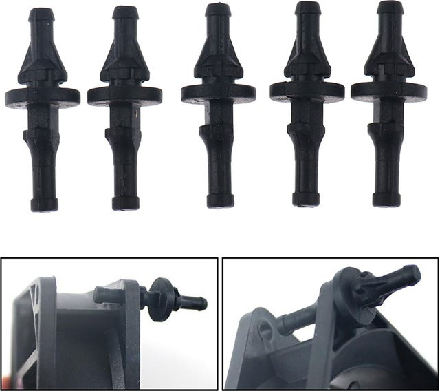 JTZTF 32er Set Gummi Anti-Vibrations-Montage Schrauben und Nieten in Schwarz zur Rauschunterdrückung für PC-Gehäuse-Lüfter - Bild 1