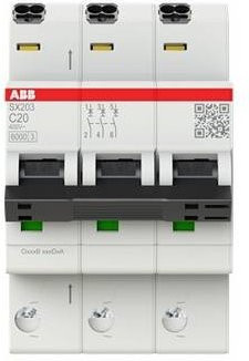 ABB SX203-C20 MCB Sicherungsautomat 20A 440V in Weiß - Bild 1