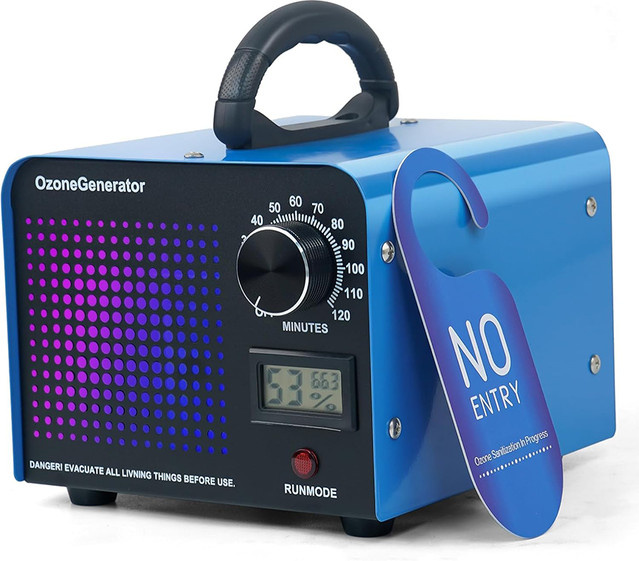 DADAWINDY Ozongenerator mit 60000 mg/h Kapazität für privaten und gewerblichen Gebrauch in Gelb und Blau - Bild 1