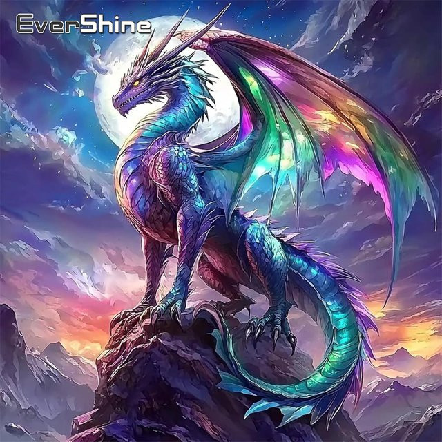 Evershine Dinosaurier Diamant Mosaik, Tier Malerei, Bunt / Mehrfarbig - Bild 1