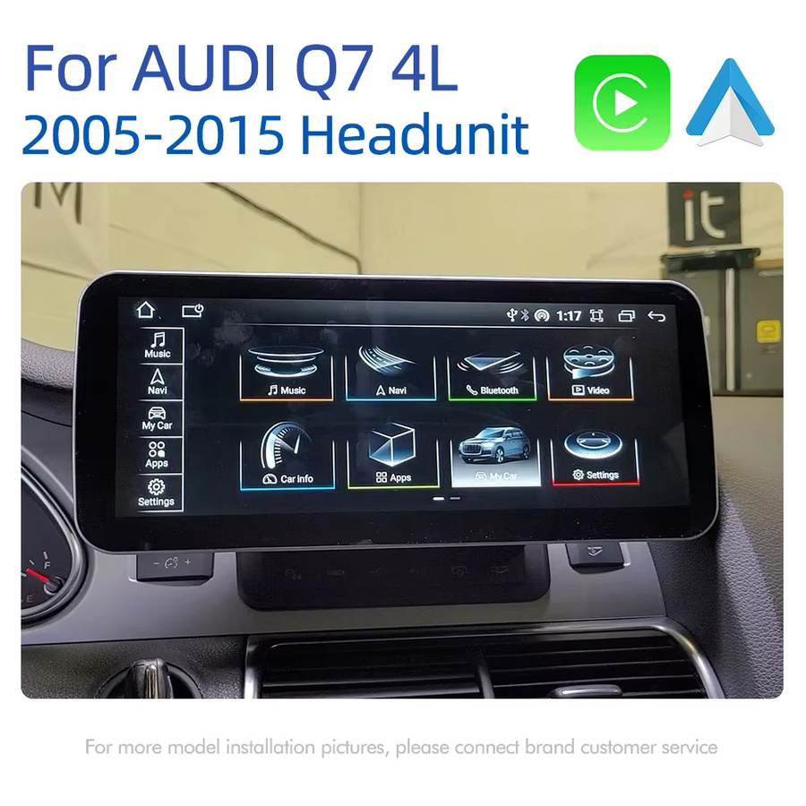 FAZY Android 14 Wireless Carplay Autobildschirm für Audi Q7 4L 2005-2015 mit 12,3 Zoll Display, GPS-Navigation und Multimedia-Stereo-Player in Schwarz - Bild 4