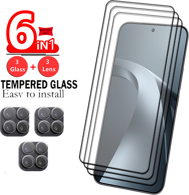 Xiaomi 6-in-1 Schutzglas Set für Xiaomi 17T mit Panzerglas und Kameralinsen-Schutz, transparent - Bild 1